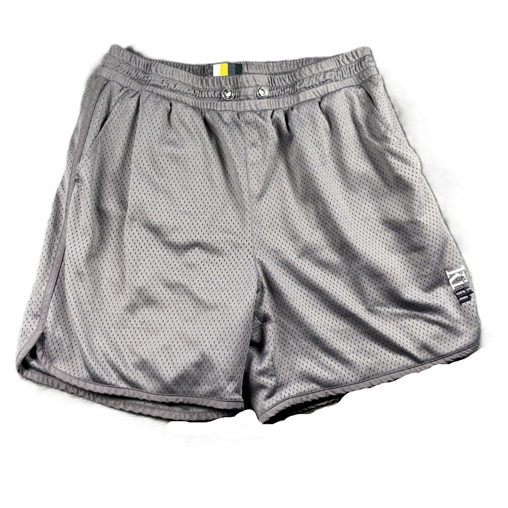 Kith Men Shorts Jordan Double Mesh Short Pull On 6" Inseam Gray Medium P279